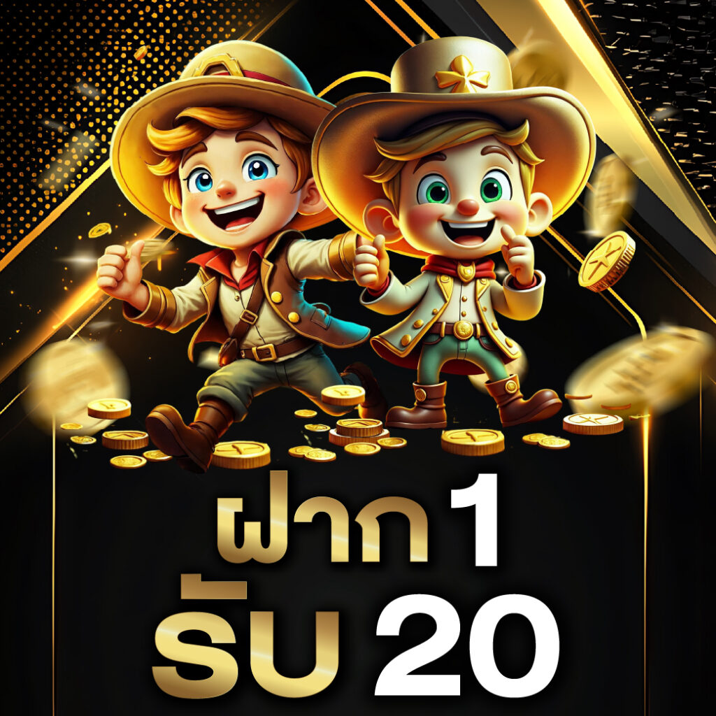 ฝาก 1 รับ 20 ใหม่ล่าสุด